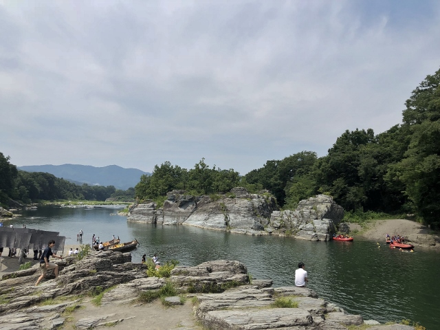 長瀞暑い
