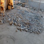 倉庫の間口を広げる工事