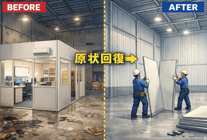 原状回復 事業用倉庫