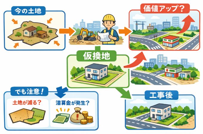 仮換地（かりかんち）ってなに？