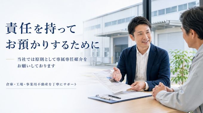 当社では、専属専任媒介をお願いしています