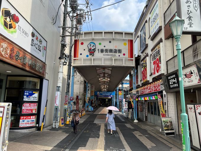四日市駅前　アーケード１番街商店街